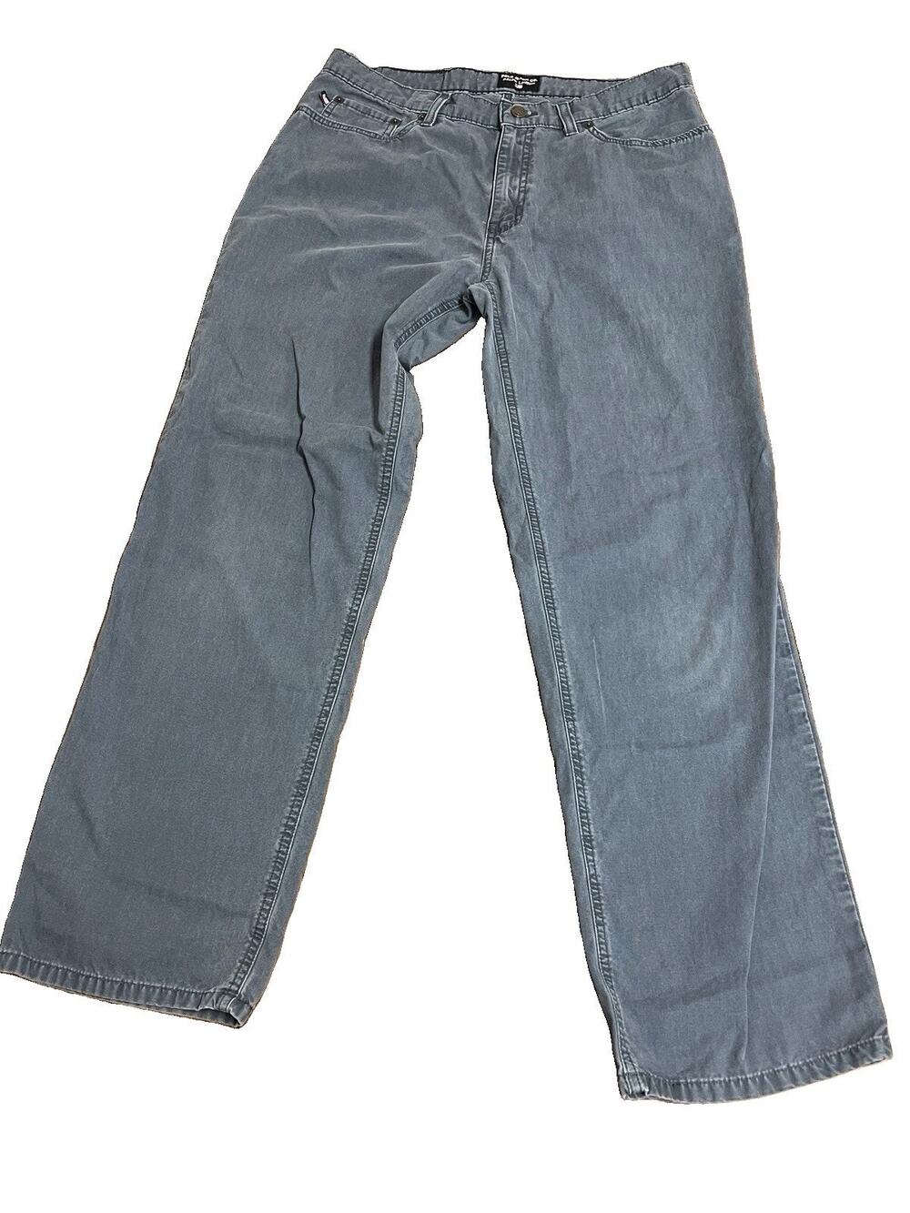 VTG Polo Jeans Co Ralph Lauren Saturday Jean Womens 12x31 Blue Gray Straight Leg